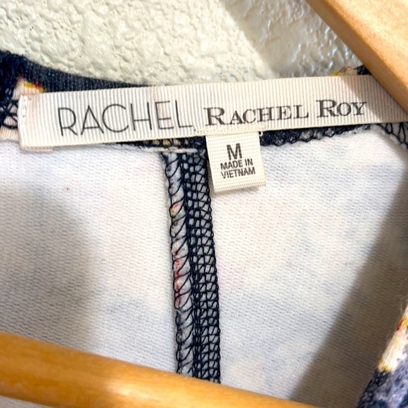 Rachel Roy Woman Art Deco Pattern Textile Long Zipper Sleeve Dress Size M - Picture 8 of 12